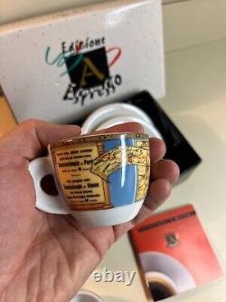 Open Box Edizione Ancap Espresso Italy Limited Edition Set of 2 Cups & Saucers