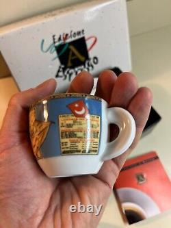 Open Box Edizione Ancap Espresso Italy Limited Edition Set of 2 Cups & Saucers