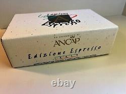 Open Box Edizione Ancap Espresso Italy Limited Edition Set of 2 Cups & Saucers