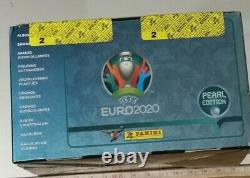 PANINI EURO 2020 Sticker Box(Pearl Edition)100 Packs=500 Stickers