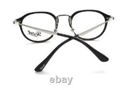 PERSOL Calligrapher Edition PO 3168-V 95 Black/Silver 50mm Authentic Eyeglasses