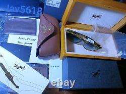 PERSOL SUNGLASSES 9649SG SOLID GOLD 18kt? LIMITED 200 RAREST? MASTERPIECE, NEW