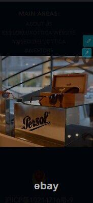 PERSOL SUNGLASSES 9649SG SOLID GOLD 18kt? LIMITED 200 RAREST? MASTERPIECE, NEW