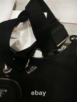 PRADA Nylon Re-Edition 2005 Shoulder Bag/Black