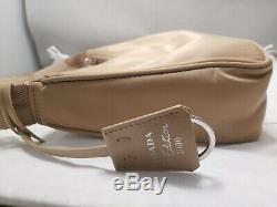 PRADA Re-Edition 2000 Nylon Mini Bag Beige With Dust Bag + Store Receipt