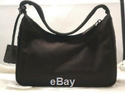 PRADA Re-Edition 2000 Nylon Mini Bag Black With Dust Bag + Store Receipt