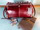 Patricia Nash Discovery Maura Ltd Ed Studded Satchel Red Oxblood Msrp $499 New