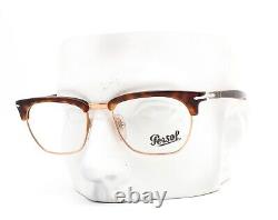 Persol 3196V 24 Eyeglasses Glasses Brown Havana Rose Gold 51mm (Small) withcase