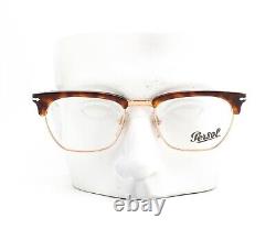 Persol 3196V 24 Eyeglasses Glasses Brown Havana Rose Gold 51mm (Small) withcase