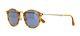 Persol Calligrapher Edition Po 3166s Striped Brown/crystal Grey Blue Sunglasses