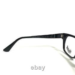 Persol Eyeglasses Frames 3070-V 95 Square Black Film Noir Edition 52-20-145