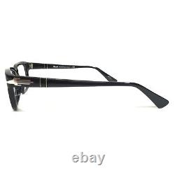 Persol Eyeglasses Frames 3073-V 95 Film Noir Edition Black Silver 52-18-145