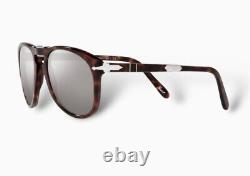 Persol Steve McQueen Folding Havana Platinum Crystal Limited Edition Sunglasses