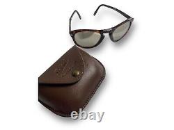 Persol Steve McQueen Folding Havana Platinum Crystal Limited Edition Sunglasses