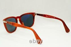 Persol Sunglasses 2012 Capri Edition Blue Brown Square 3024-S 957/56 52mm
