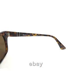 Persol Sunglasses 3072-S 24/57 Film Noir Edition Brown Tortoise Square Wrap 145