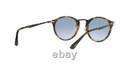 Persol Sunglasses 3166 S 1071/3F Calligrapher Edition Brown Tortoise Blue Lens