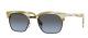 Persol Tailoring Edition Po 3199s 111596 Striped Ivory / Grey Sunglasses Auth