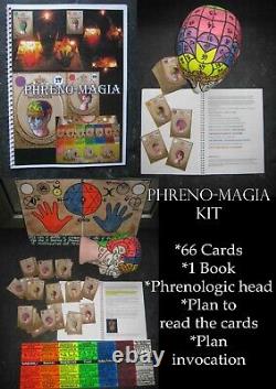 Phrenology tarot cards deck book guide head complete kit edition vintage oracle