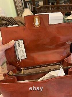 Prada Handbag Spazzolatto Leather Brick Color (Arancio Fume) NWT Retail $2495
