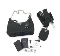 Prada Nylon Bag Crossbody Purse 2005 Re Edition 100% New 100% Authentic 1bh204