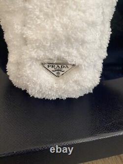 Prada Re-Edition 2000 terry mini-bag White/black