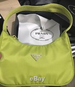 Prada Re-edition 2000 Nylon Mini Bag. Color Begonia / Pink. Style# 1ne515