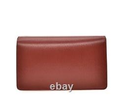 Prada Vitello Move Rubino Red Leather Crossbody Wallet Handbag 1BP016