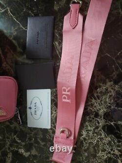 Prada re-edition 2005 pink nylon bag