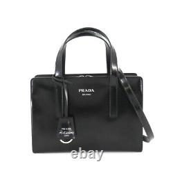 RARE PRADA N/WithT Re-Edition 1995 Shoulder Black Leather Carolyn Bessette Bag