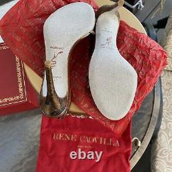 RENE CAOVILLA Slide Sandal Pumps Heels Mules Shoes Women's 37 US 7