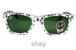 Ray Ban RB 2140 1047 Wayfarer Special Serie Comic Series Rare Edition Sunglasses
