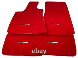 Red Floor Mats For Maserati Ghibli 2013-2022 Carpets Italy Edition Autowin Bran