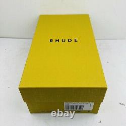 Rhude V1-LO Size 7 White Leather Grey Suede Rubber Sole Brand New In Box