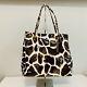 Roberto Cavalli Coated Canvas Shoppers Tote Made In Italy