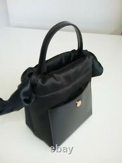 SOPHIE HULME Nano Knot Leather & Satin Bucket Bag RRP $1,000 Limited Edition