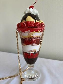 SS22 Moschino Couture Jeremy Scott Diner Red Ice Cream Sundae Bag