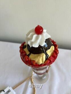 SS22 Moschino Couture Jeremy Scott Diner Red Ice Cream Sundae Bag