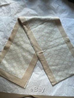 Sales limited edition New Gucci Wool Polina Scarf 23x180cm made in Italy