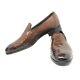 Santoni Limited Edition Brown Crocodile Leather Mens Shoes, Msrp $5850