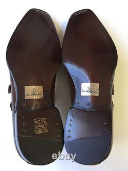 Scarpe Di Bianco Premium Double Monk Strap Loafers Tabacco Sz 8.5 $1100