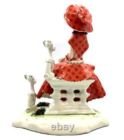 Sitting Lady With Dogs Figurine by Zampiva Lmtd. Edition 300 Pices only Worldwide