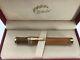 Stipula Davinci Capless Limited Edition Fountain Pen, Olive Wood, 14k Gold Med