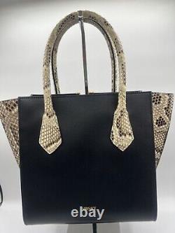 Stunner! Versace Virtus Python/Leather Bag Handbag Limited Edition RARE $2700