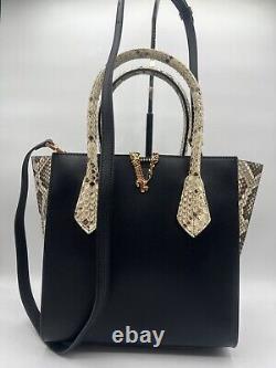 Stunner! Versace Virtus Python/Leather Bag Handbag Limited Edition RARE $2700