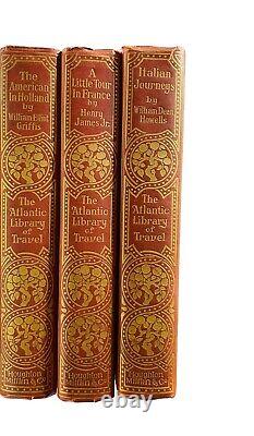 The Atlantic Monthly Library Of Travel Italy Holland France 1907 Volumes 2, 3, 5
