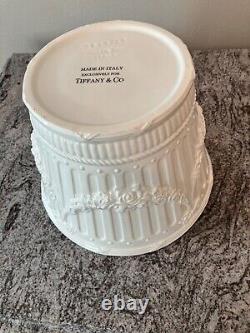 Tiffany & Co. Elegant White Cachepot, BN Condition, made in Italy, Secon Edition