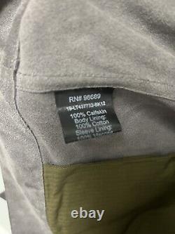 Todd Snyder Italian Suede Snap Dylan Jacket In Grey. Size Large