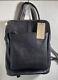 Unica Firenze Italian Pebbled Leather Backpack Bag Black Art. Lc1 New Withtag