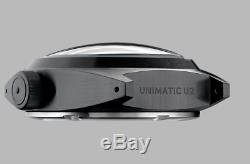 Unimatic U2-BN EDITION OF 1/250 Black Wrist Watch Automatic DLC stainless Steel